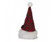  Vianočná svietiaca dekorácia škriatok Gnome LED v károvanej čiapke - 10*10*25 cm/ 3AA Clayre & Eef