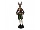 Hnědá veliká dekorace jelen Deer s truhlou - 32*31*96 cm Clayre & Eef