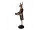 Hnědá veliká dekorace jelen Deer s truhlou - 32*31*96 cm Clayre & Eef