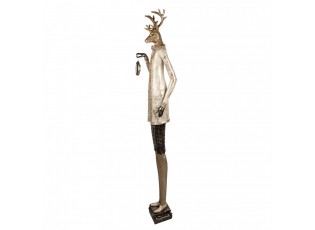 Veliký jelen Deer v životní velikosti s hodinami - 27*21*160 cm