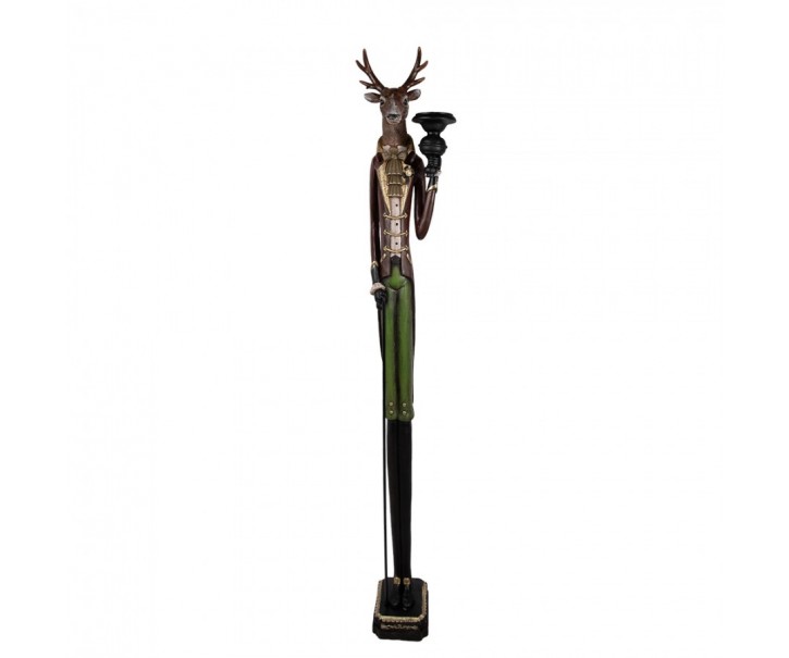 Veliký svícen jelen Deer v životní velikosti - 26*19*160 cm Clayre & Eef