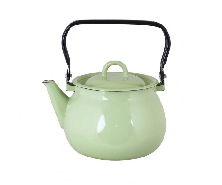 Zelená varná smaltovaná konvice Emil´s Enamel Green - Ø 19 * 16,5 cm / 2,5L Str&ouml;mshaga