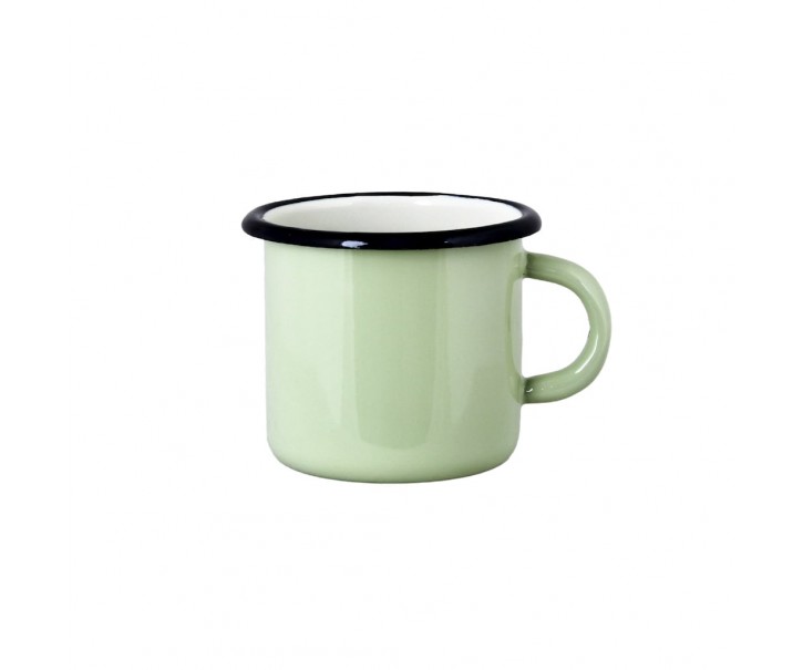 Zelený smaltovaný hrnek Emil´s Enamel Green - Ø 9*8 cm / 0,4L Str&ouml;mshaga