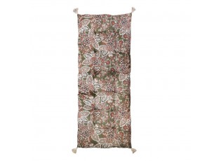 Zeleno-hnědá matrace s paisley vzorem Aix Vintage Quilt - 70*180 cm