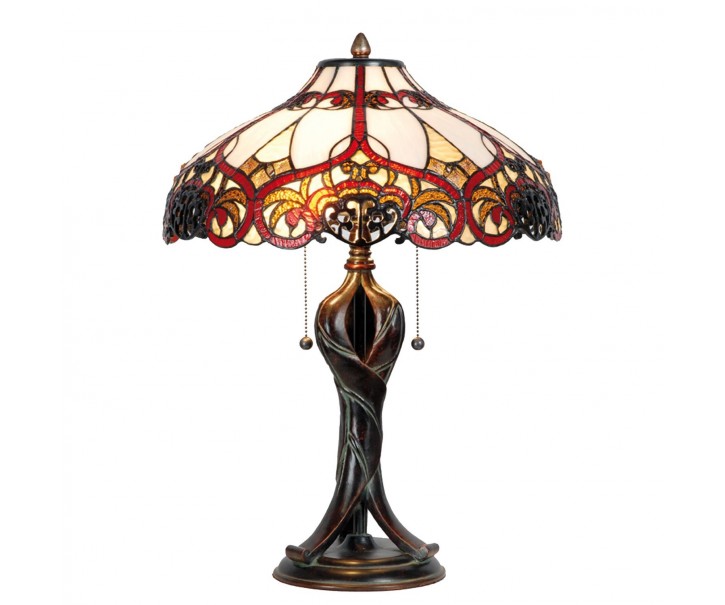 Stolní lampa Tiffany - Ø 41*56 cm Clayre & Eef