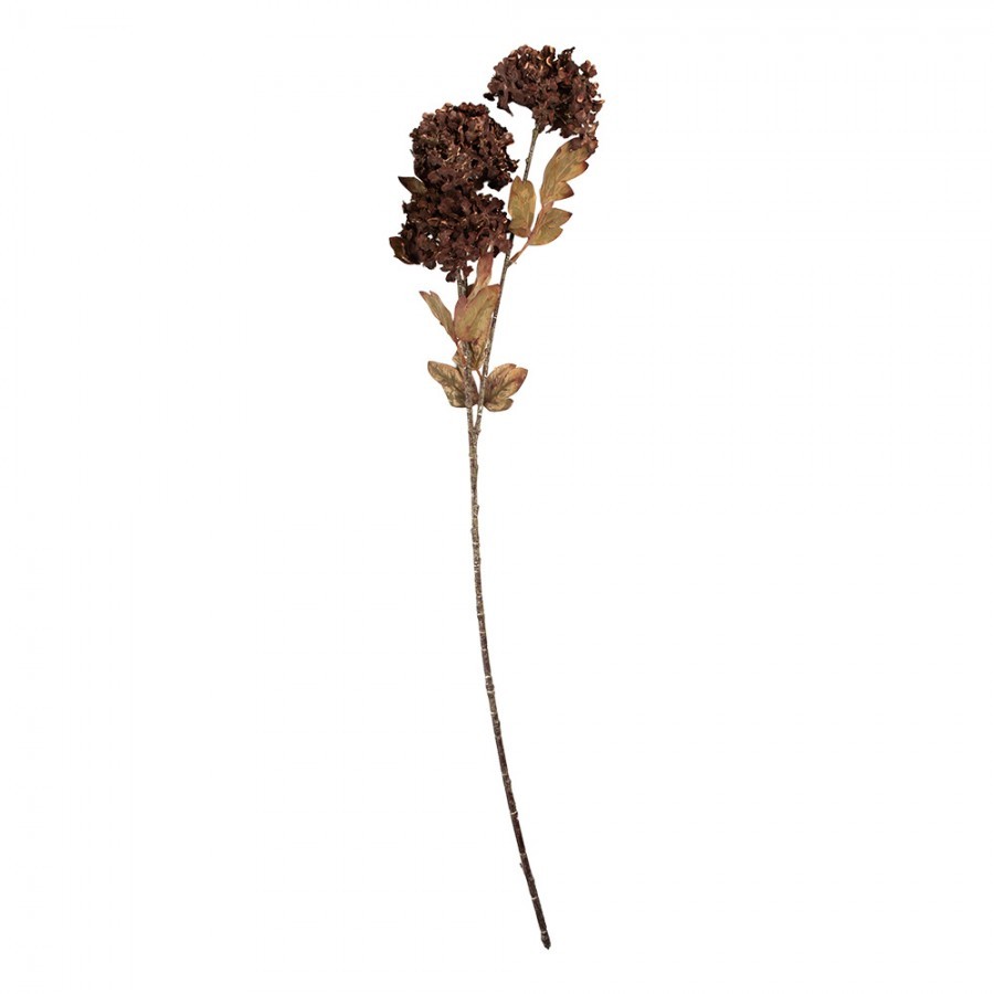 Dekorace hnědá umělá květina hortenzie - 10*8*76 cm Clayre & Eef Dekorace hnědá umělá květina hortenzie - 10*8*76 cm Clayre & Eef