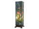 Modrá hranatá stolní lampa Tiffany s tulipány Toulipp - 24*58.5 cm/ 1*60W Clayre & Eef