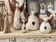 Dekorace dřevěná figurka anděl se srdíčkem Angel Rustic M - 13*5*14 cm Clayre & Eef