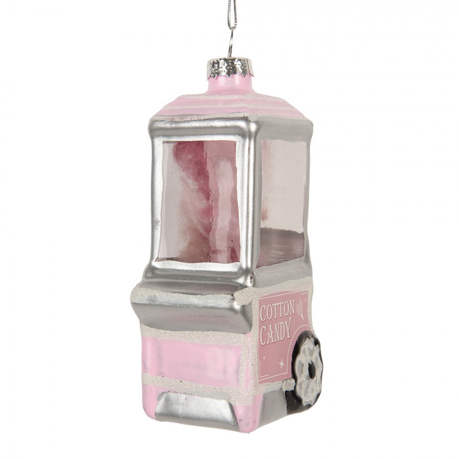 Vánoční ozdoba stroj na cukrovou vatu Cotton Candy - 6*5*11 cm Clayre & Eef Vánoční ozdoba stroj na cukrovou vatu Cotton Candy - 6*5*11 cm Clayre & Eef