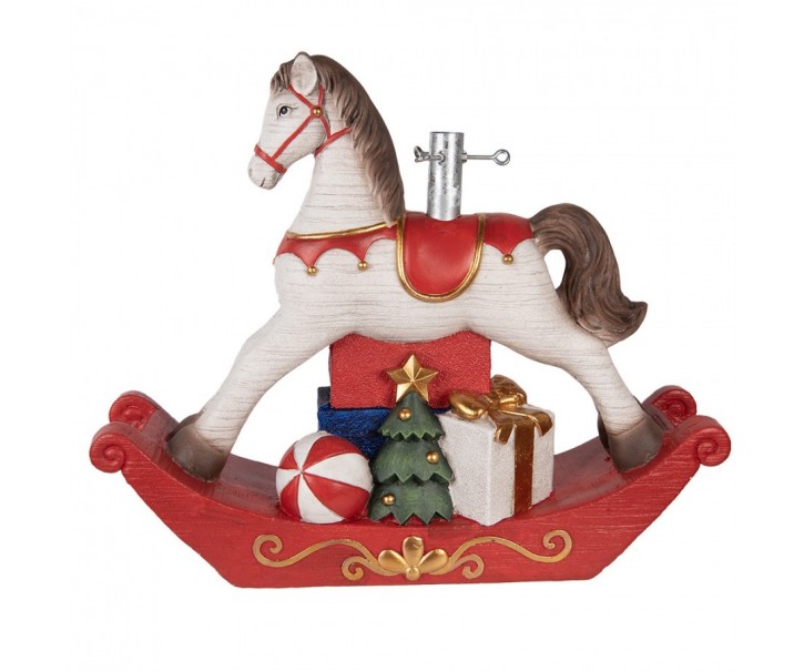 Stojan na vánoční stromek houpací kůň - 73*21*61 cm Clayre & Eef