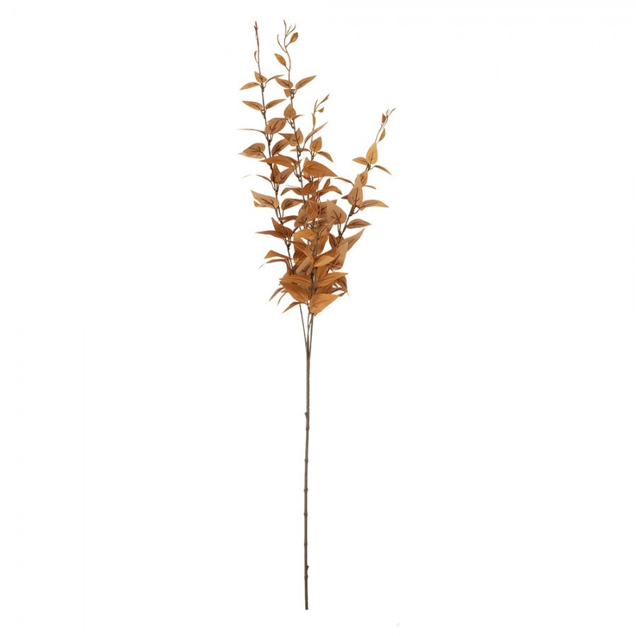 Dekorace umělá větvička s oranžovými listy - 12*10*90 cm