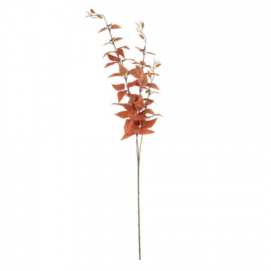 Dekorace umělá větvička s oranžovými listy - 10*10*78 cm Clayre & Eef Dekorace umělá větvička s oranžovými listy - 10*10*78 cm Clayre & Eef