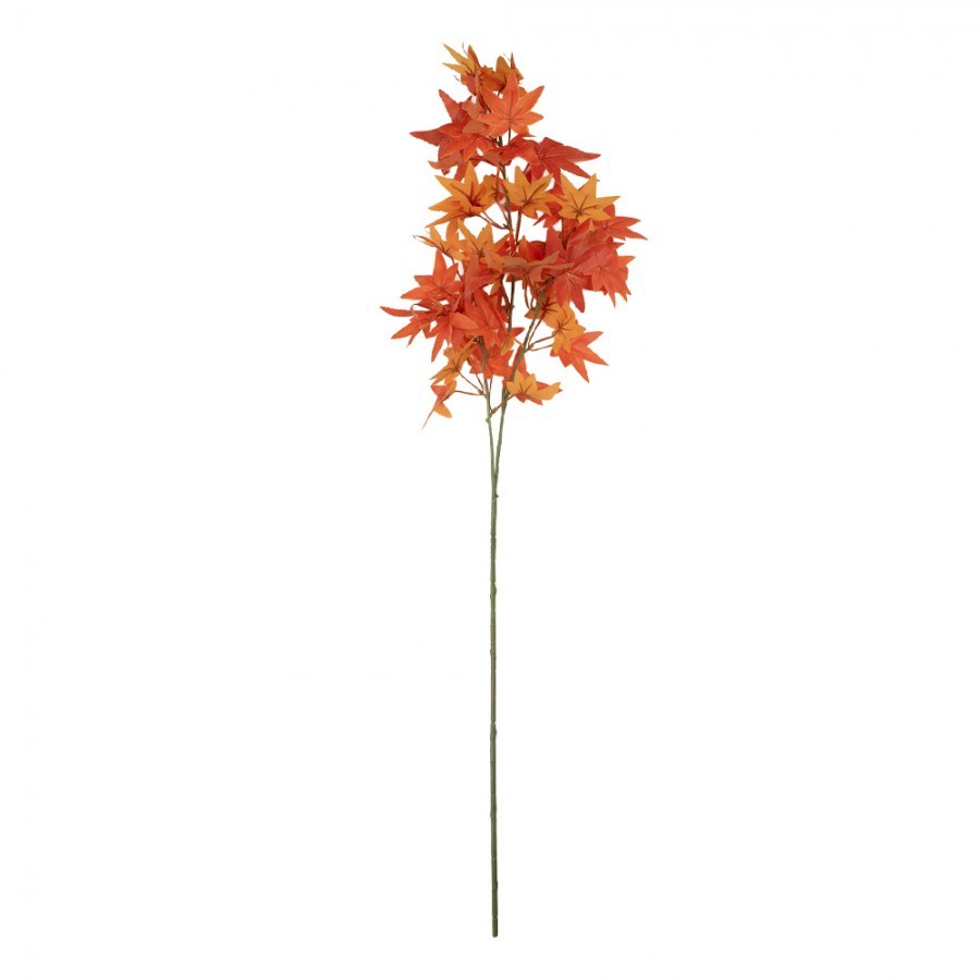 Dekorace umělá větvička s oranžovými listy - 12*10*90 cm Clayre & Eef Dekorace umělá větvička s oranžovými listy - 12*10*90 cm Clayre & Eef