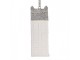 Bílo-stříbrná antik závěsná dekorace domek - 4*4*11 cm Clayre & Eef