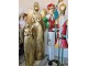 Zlatá antik kovová dekorace anděl v životní velikosti Christmas Angel - 74*31*204 cm Clayre & Eef