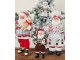 Závěsná vánoční dekorace Santa Claus držící sněhuláka - 9*6*17 cm Clayre & Eef