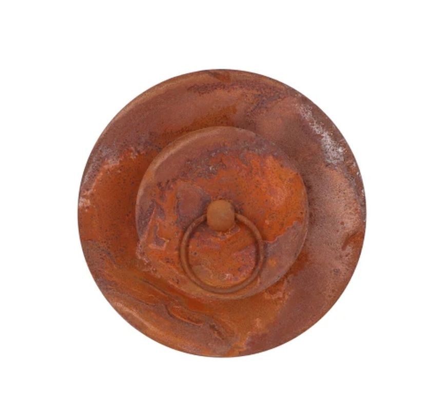 Rezavá antik plechová lucerna jelen Deer - Ø 14*26 cm daan kromhout Rezavá antik plechová lucerna jelen Deer - Ø 14*26 cm daan kromhout