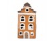 Oranžový keramický svícen na čajovou svíčku domek Village - 13*10*23 cm Clayre & Eef
