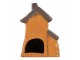 Oranžový keramický svícen na čajovou svíčku domek Village - 16*11*20 cm Clayre & Eef