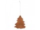 Závěsná dekorace zasněžený perníkový stromeček Frosted Ginger - 9*1*10 cm Clayre & Eef