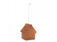 Závěsná dekorace modrá perníková chaloupka Frosted Ginger - 9*1*10 cm Clayre & Eef