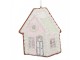 Závěsná dekorace růžová perníková chaloupka Frosted Ginger - 9*1*10 cm Clayre & Eef