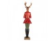 Vánoční figurka Jelen bubeník ve slavnostní uniformě - 23*19*77 cm Clayre & Eef