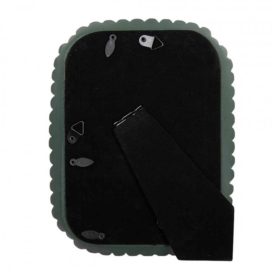 Zelený fotorámeček se zlatým zdobením - 17*2*21 cm / 10*15 cm Clayre & Eef Zelený fotorámeček se zlatým zdobením - 17*2*21 cm / 10*15 cm Clayre & Eef