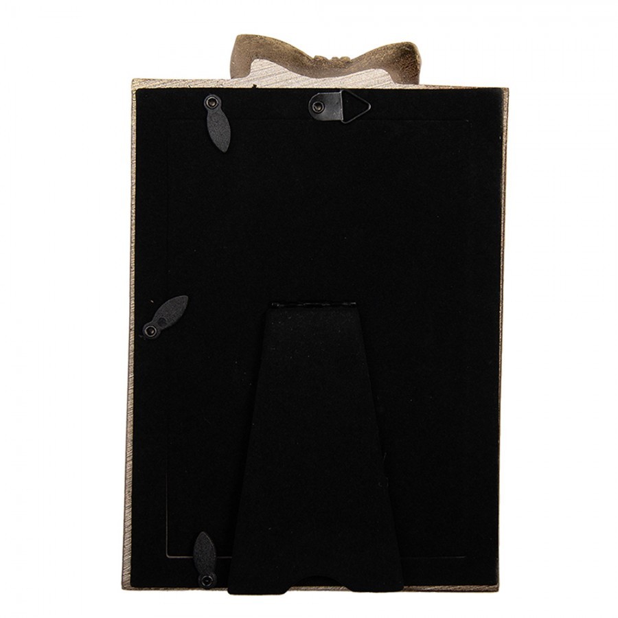 Zlatý antik fotorámeček zdobený mašlí - 13*3*20 cm / 10*15 cm Clayre & Eef Zlatý antik fotorámeček zdobený mašlí - 13*3*20 cm / 10*15 cm Clayre & Eef