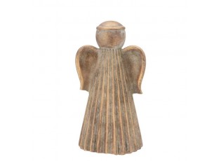 Zlatá antik cementová dekorace anděl Angel Gold M - 10*8*16 cm