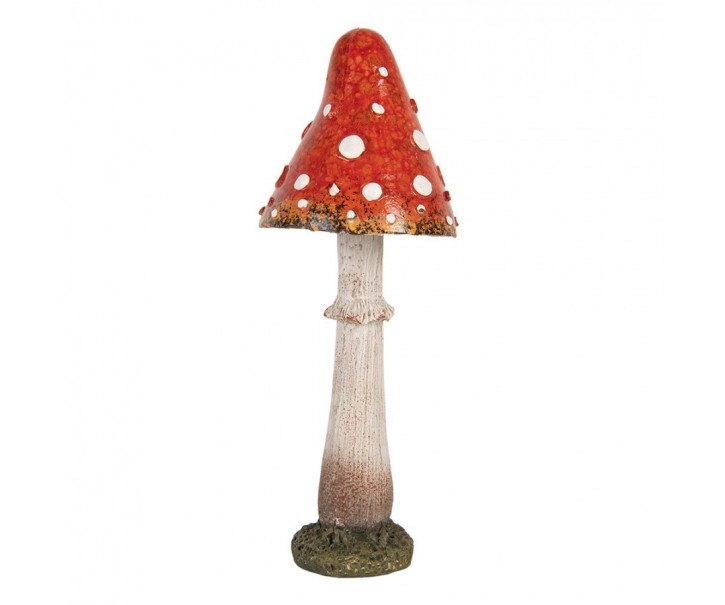 Dekorace figurka houba muchomůrka - Ø 9*23 cm Clayre & Eef