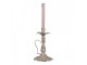 Šedý antik kovový svícen na úzkou svíčku Francio - Ø 15*23 cm Clayre & Eef