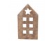 Zlatý antik cementový svícen domek House Gold - 11*11*29 cm daan kromhout