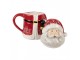 Keramický hrnek Santa Claus s víčkem - 15*10*19 cm / 450 ml Clayre & Eef