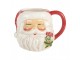 Keramický hrnek Santa Claus s červenou čepicí - 16*12*11 cm / 550ml Clayre & Eef