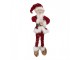Vánoční dekorace Elf v červeném Santa obleku - 17*12*52 cm Clayre & Eef