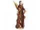 Vínovo-zlatá dekorace anděl se zdobením Angel - 20*15*45 cm Clayre & Eef