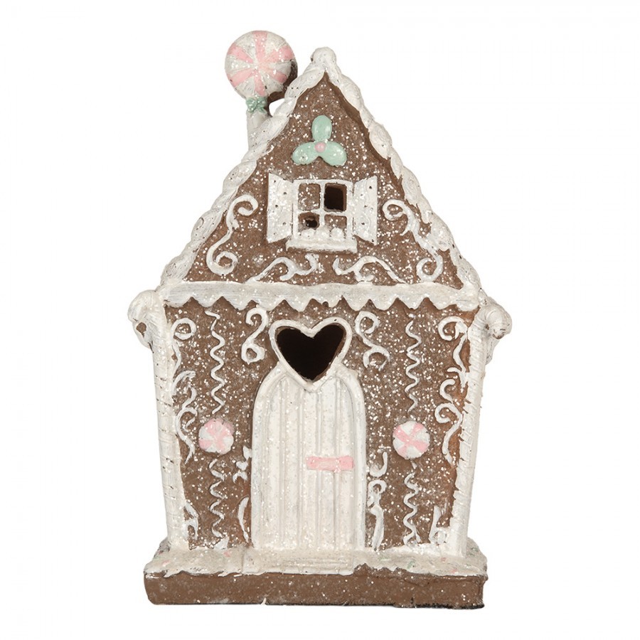 Perníková LED chaloupka Gingerbread Cotti - 14*9*21 cm Clayre & Eef Perníková LED chaloupka Gingerbread Cotti - 14*9*21 cm Clayre & Eef