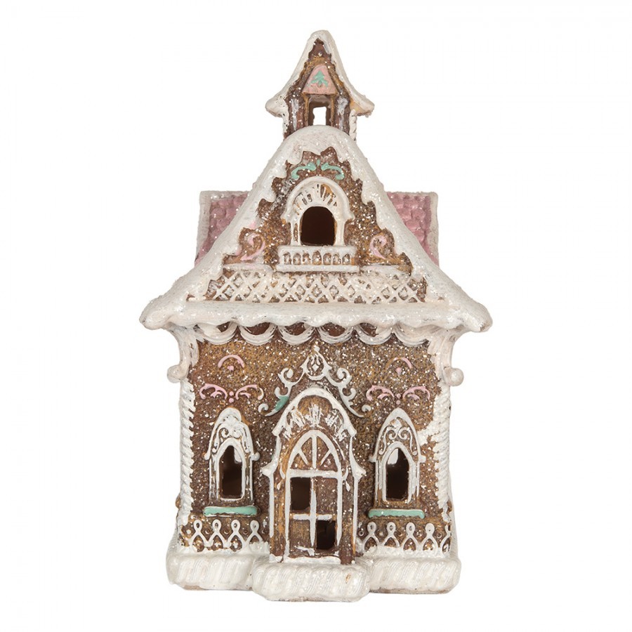 Perníková LED chaloupka Gingerbread Cotti - 16*15*25 cm Clayre & Eef Perníková LED chaloupka Gingerbread Cotti - 16*15*25 cm Clayre & Eef
