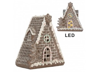 Perníková LED chaloupka Gingerbread Cotti - 17*10*18 cm