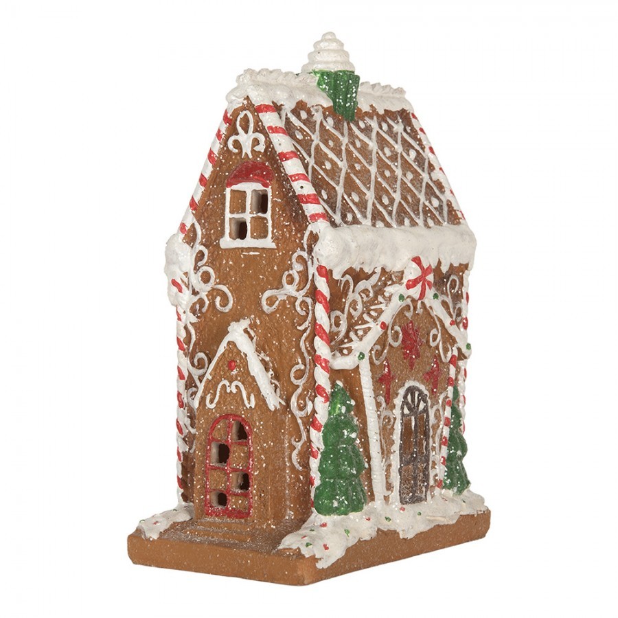 Perníkový LED domek Gingerbread Cotti Candy - 15*9*20 cm Clayre & Eef Perníkový LED domek Gingerbread Cotti Candy - 15*9*20 cm Clayre & Eef
