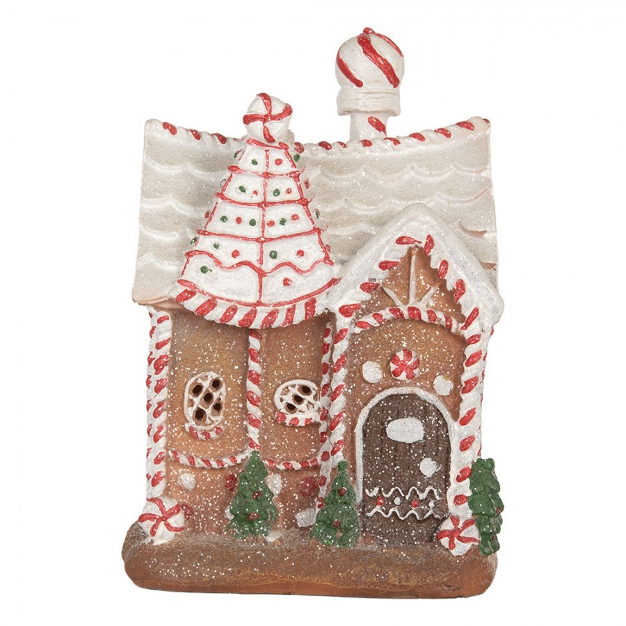 Perníková LED chaloupka Gingerbread Cotti - 16*12*23 cm Clayre & Eef Perníková LED chaloupka Gingerbread Cotti - 16*12*23 cm Clayre & Eef