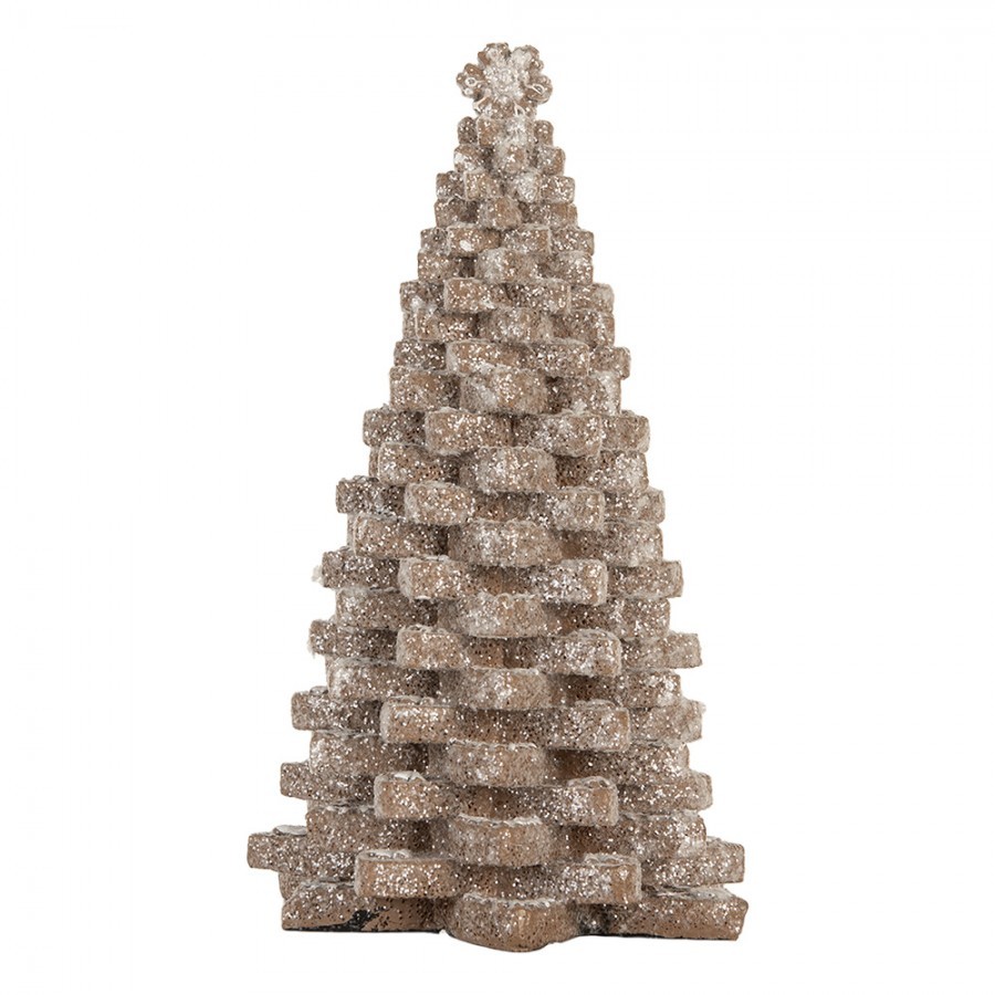 Dekorace perníkový stromek Gingerbread Tree - 15*15*25 cm