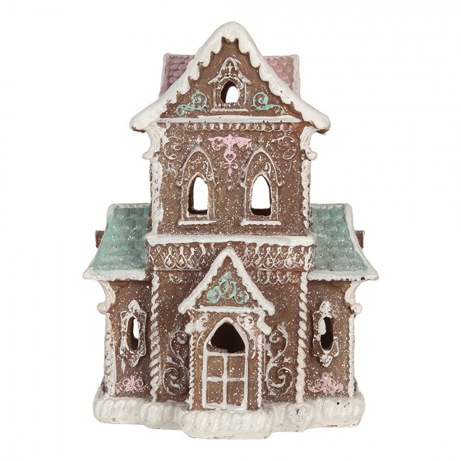 Perníkový LED domek Gingerbread Cotti - 15*12*20 cm Clayre & Eef Perníkový LED domek Gingerbread Cotti - 15*12*20 cm Clayre & Eef
