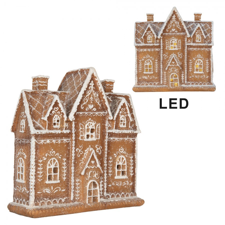 Perníková LED chaloupka Gingerbread Cotti - 21*8*20 cm Clayre & Eef Perníková LED chaloupka Gingerbread Cotti - 21*8*20 cm Clayre & Eef