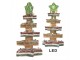 Dekorace svítící stromek z hvězd Gingerbread Tree - 15*15*29 cm / 3*AAA Clayre & Eef