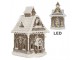 Perníkový LED domek kostel Gingerbread Cotti - 13*12*20 cm Clayre & Eef