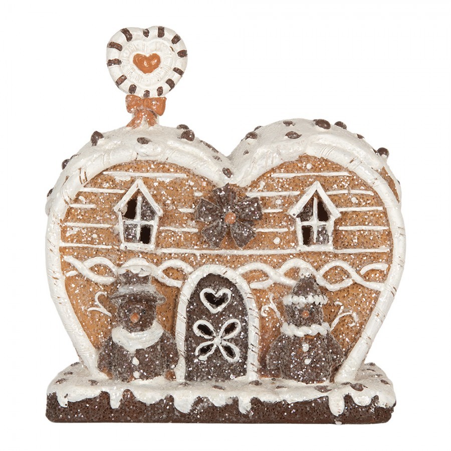 Perníková LED chaloupka Gingerbread Cotti - 18*10*19 cm Clayre & Eef Perníková LED chaloupka Gingerbread Cotti - 18*10*19 cm Clayre & Eef
