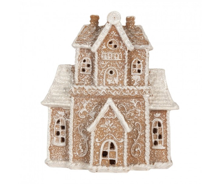 Perníková LED chaloupka Gingerbread Cott - 18*9*20 cm Clayre & Eef