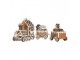 Vánoční perníkový vláček Gingerbread Train - 33*10*15 cm Clayre & Eef